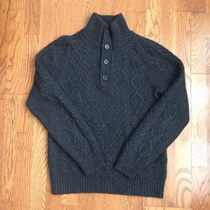 Mens Quarter Button sweater